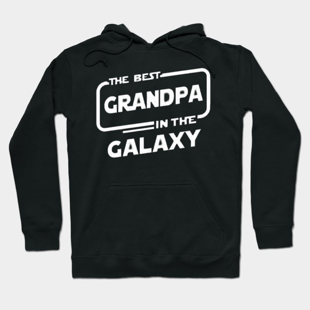 the best grandpa in the galaxy white Hoodie by omarbardisy